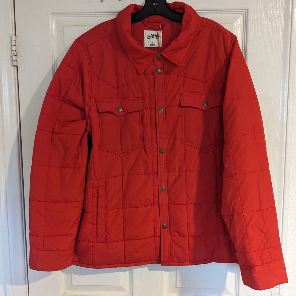 Woolrich Vibrant Red Unisex Puffer Jacket - Picture 2 of 5